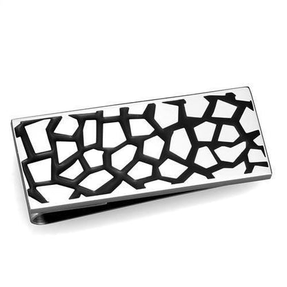 TK2091 - High polished (no plating) Stainless Steel Money clip with No Stone-0