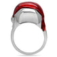 TK210 - High polished (no plating) Stainless Steel Ring with No Stone-4