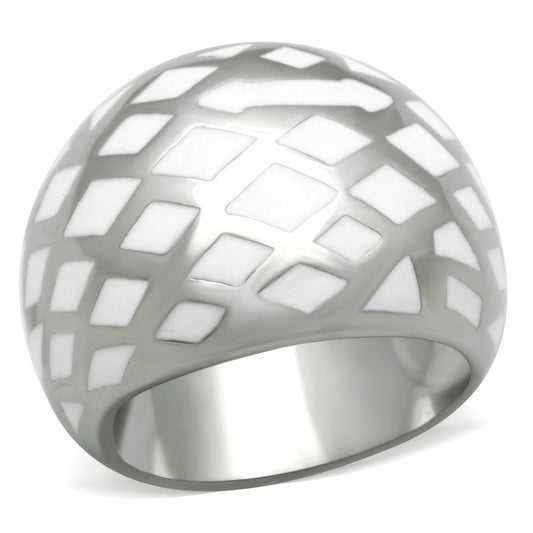 TK216 - High polished (no plating) Stainless Steel Ring with No Stone-0