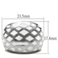 TK216 - High polished (no plating) Stainless Steel Ring with No Stone-1