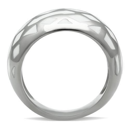 TK216 - High polished (no plating) Stainless Steel Ring with No Stone-3