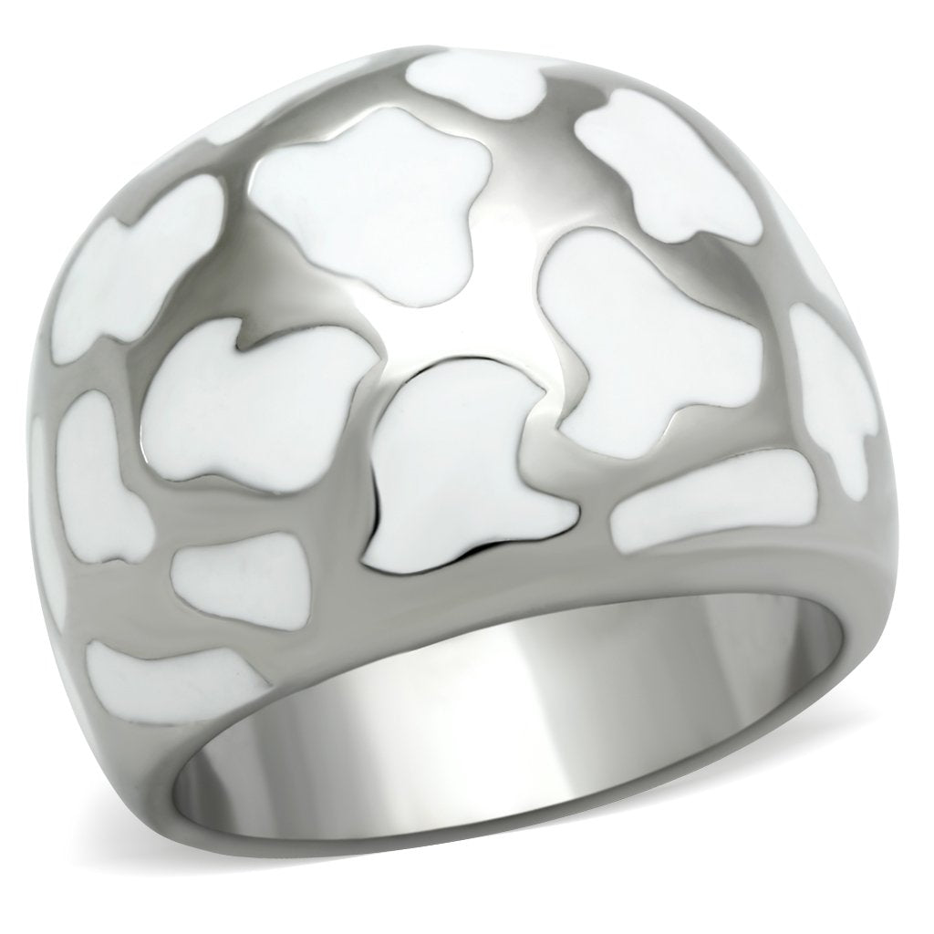 TK217 - High polished (no plating) Stainless Steel Ring with No Stone-0