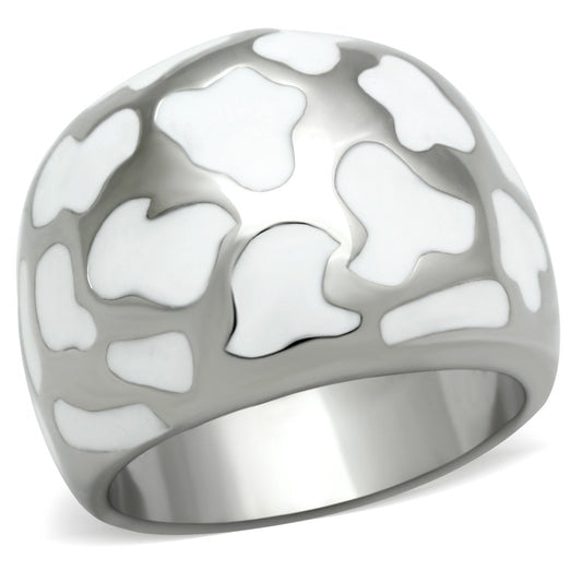 TK217 - High polished (no plating) Stainless Steel Ring with No Stone-0