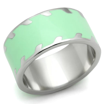 TK222 - High polished (no plating) Stainless Steel Ring with No Stone-0