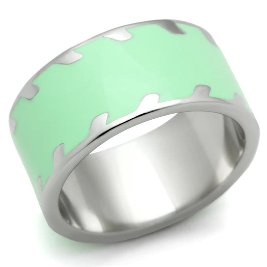 TK222 - High polished (no plating) Stainless Steel Ring with No Stone-0