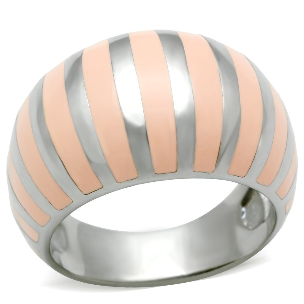 TK223 - High polished (no plating) Stainless Steel Ring with No Stone-0