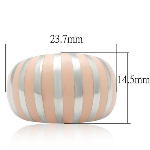 TK223 - High polished (no plating) Stainless Steel Ring with No Stone-1