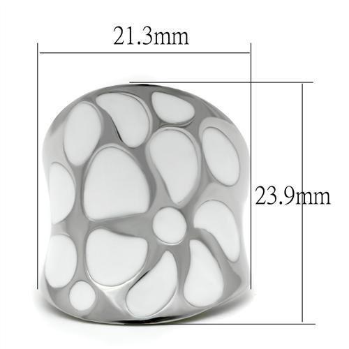 TK224 - High polished (no plating) Stainless Steel Ring with No Stone-1