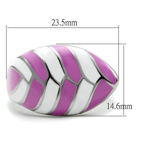 TK226 - High polished (no plating) Stainless Steel Ring with No Stone-1