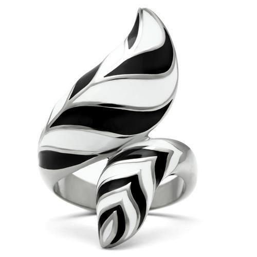 TK227 - High polished (no plating) Stainless Steel Ring with No Stone-2