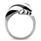 TK227 - High polished (no plating) Stainless Steel Ring with No Stone-3