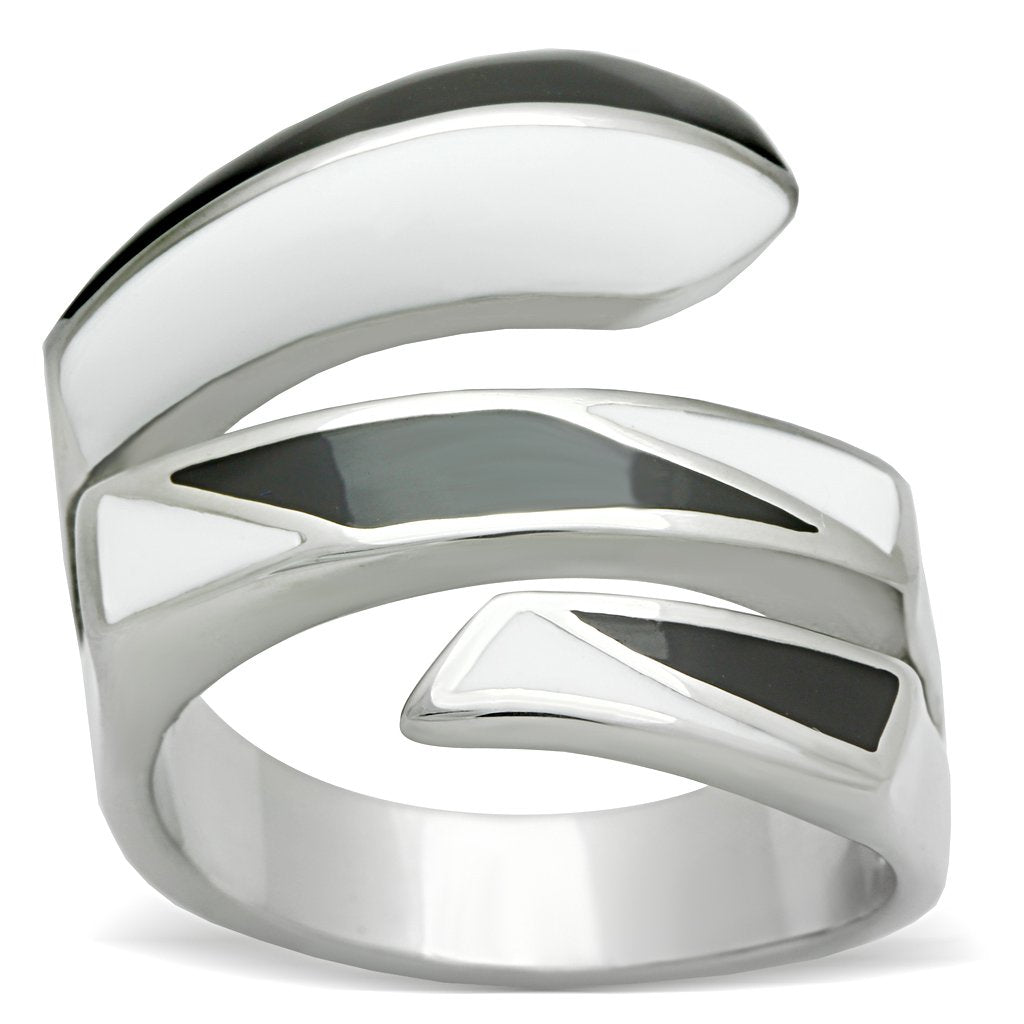 TK228 - High polished (no plating) Stainless Steel Ring with No Stone-0