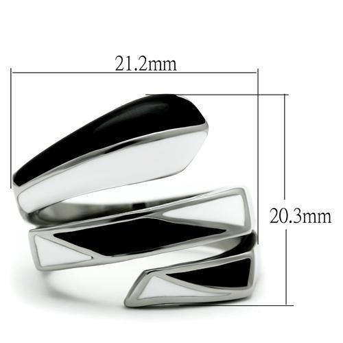 TK228 - High polished (no plating) Stainless Steel Ring with No Stone-1