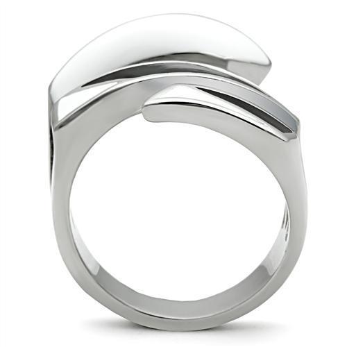 TK228 - High polished (no plating) Stainless Steel Ring with No Stone-3