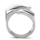 TK228 - High polished (no plating) Stainless Steel Ring with No Stone-3