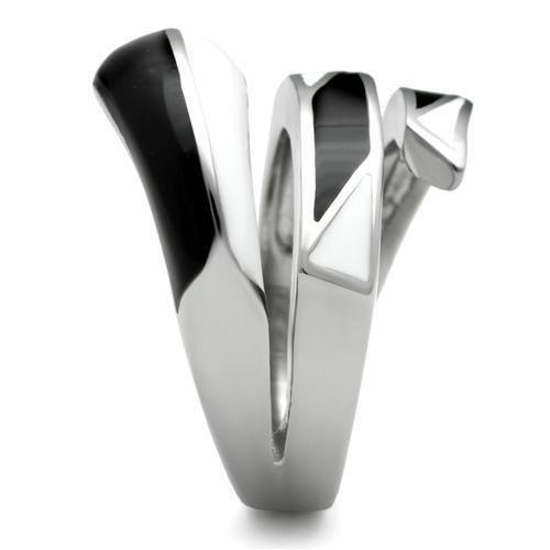 TK228 - High polished (no plating) Stainless Steel Ring with No Stone-4