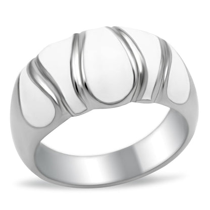 TK230 - High polished (no plating) Stainless Steel Ring with No Stone-0