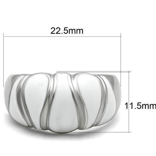 TK230 - High polished (no plating) Stainless Steel Ring with No Stone-1