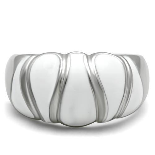 TK230 - High polished (no plating) Stainless Steel Ring with No Stone-2