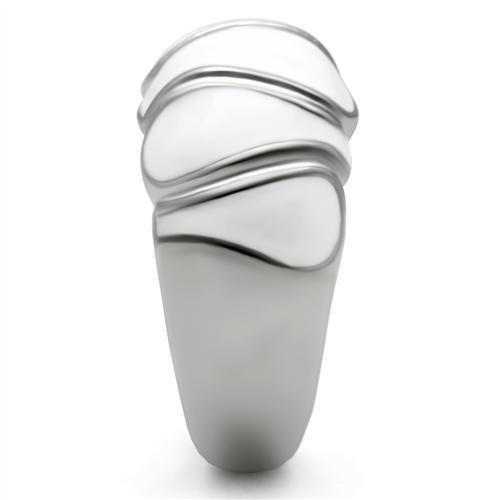 TK230 - High polished (no plating) Stainless Steel Ring with No Stone-4