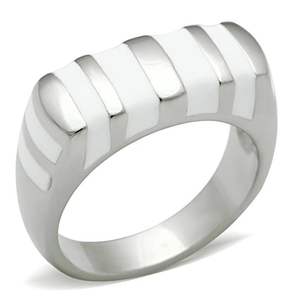TK231 - High polished (no plating) Stainless Steel Ring with No Stone-0