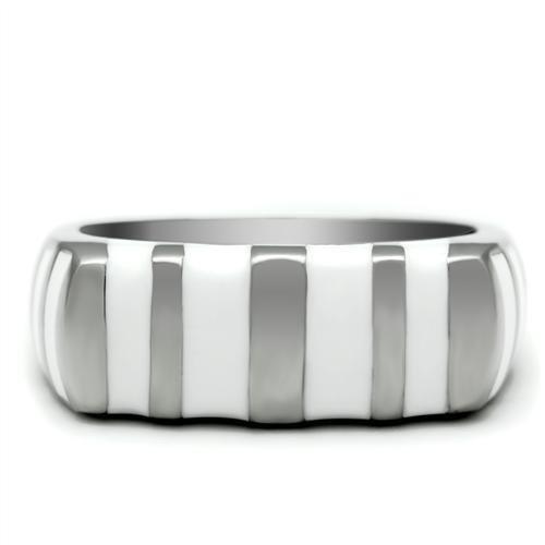 TK231 - High polished (no plating) Stainless Steel Ring with No Stone-2