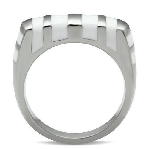 TK231 - High polished (no plating) Stainless Steel Ring with No Stone-3