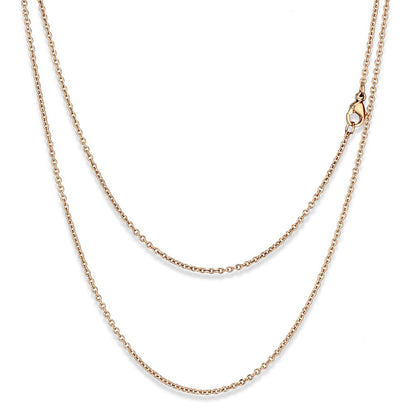 TK2423R - IP Rose Gold(Ion Plating) Stainless Steel Chain with No Stone-0