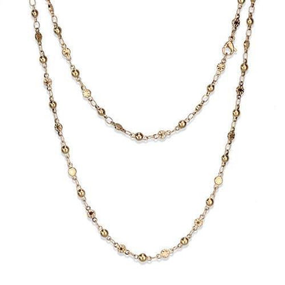 TK2432R - IP Rose Gold(Ion Plating) Stainless Steel Chain with No Stone-0