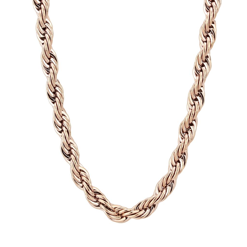 TK2434R - IP Rose Gold(Ion Plating) Stainless Steel Chain with No Stone-0