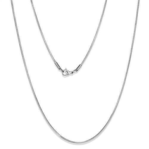 TK2436 - High polished (no plating) Stainless Steel Chain with No Stone-0