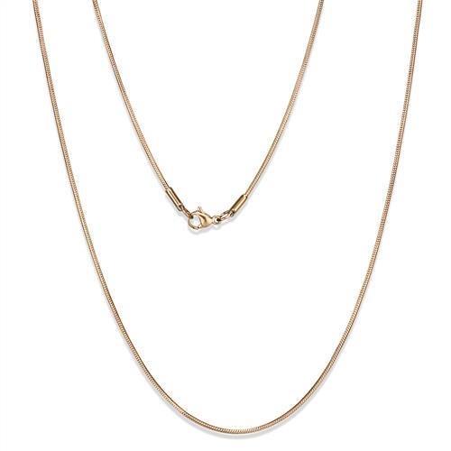 TK2436R - IP Rose Gold(Ion Plating) Stainless Steel Chain with No Stone-0