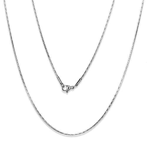 TK2437 - High polished (no plating) Stainless Steel Chain with No Stone-0