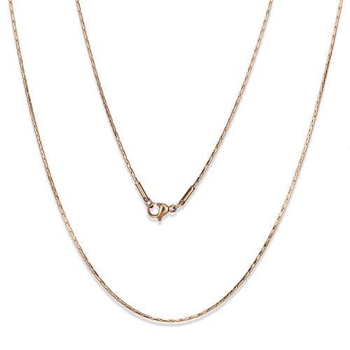 TK2437R - IP Rose Gold(Ion Plating) Stainless Steel Chain with No Stone-0