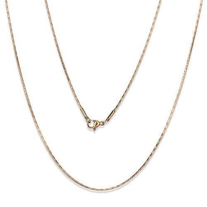 TK2437R - IP Rose Gold(Ion Plating) Stainless Steel Chain with No Stone-0