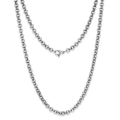 TK2438 - High polished (no plating) Stainless Steel Chain with No Stone-0
