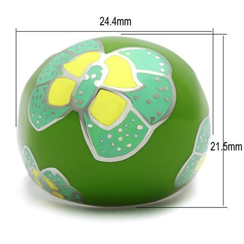 TK248 - High polished (no plating) Stainless Steel Ring with No Stone-1