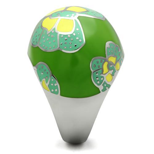 TK248 - High polished (no plating) Stainless Steel Ring with No Stone-3