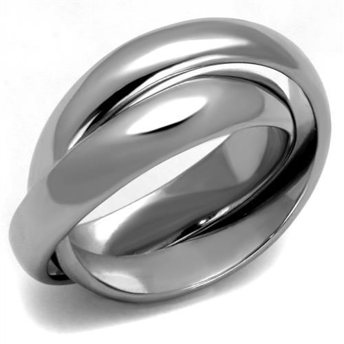 TK2498 - High polished (no plating) Stainless Steel Ring with No Stone-0