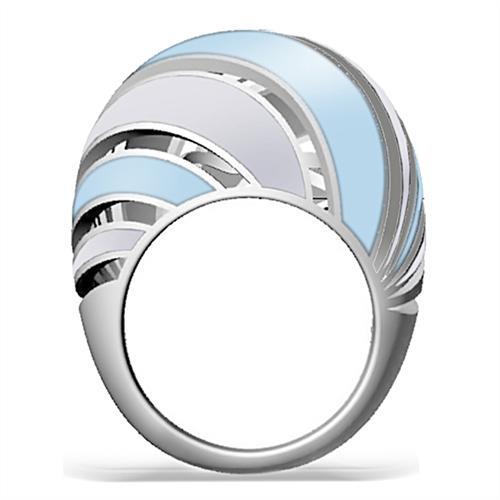 TK252 - High polished (no plating) Stainless Steel Ring with No Stone-2