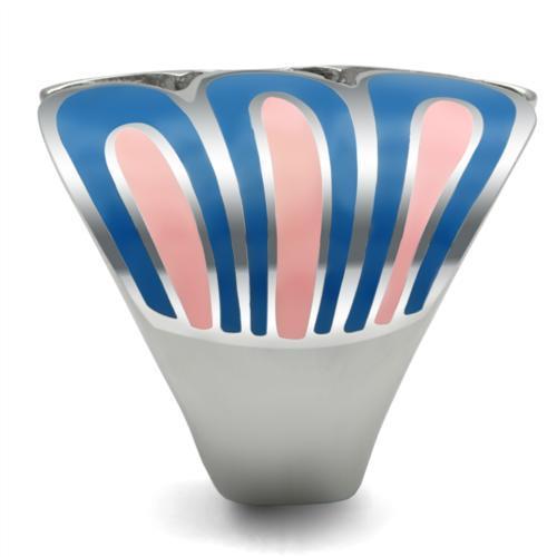 TK253 - High polished (no plating) Stainless Steel Ring with No Stone-2