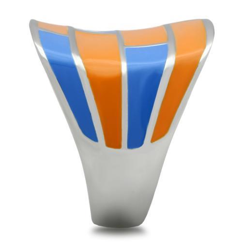 TK254 - High polished (no plating) Stainless Steel Ring with No Stone-3