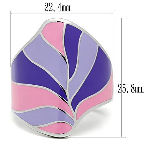 TK256 - High polished (no plating) Stainless Steel Ring with No Stone-1