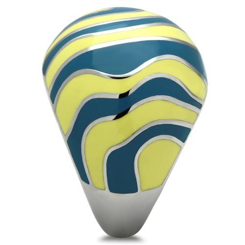 TK258 - High polished (no plating) Stainless Steel Ring with No Stone-3