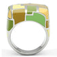 TK259 - High polished (no plating) Stainless Steel Ring with No Stone-2