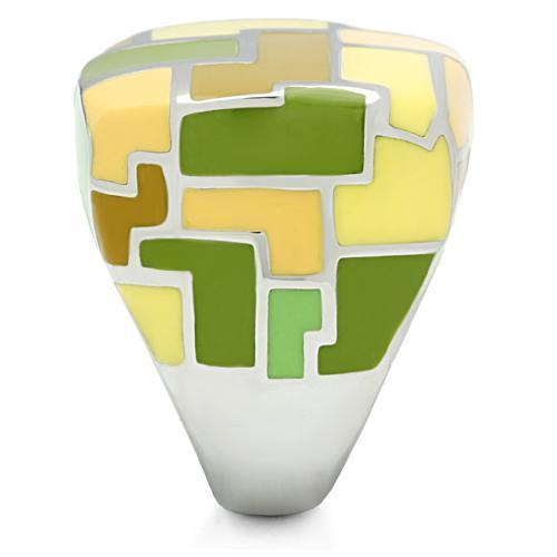 TK259 - High polished (no plating) Stainless Steel Ring with No Stone-3