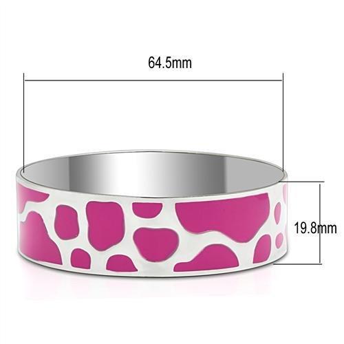 TK289 - High polished (no plating) Stainless Steel Bangle with No Stone-1