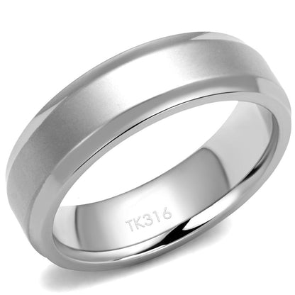 TK2916 - High polished (no plating) Stainless Steel Ring with No Stone-0