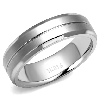 TK2917 - High polished (no plating) Stainless Steel Ring with No Stone-0