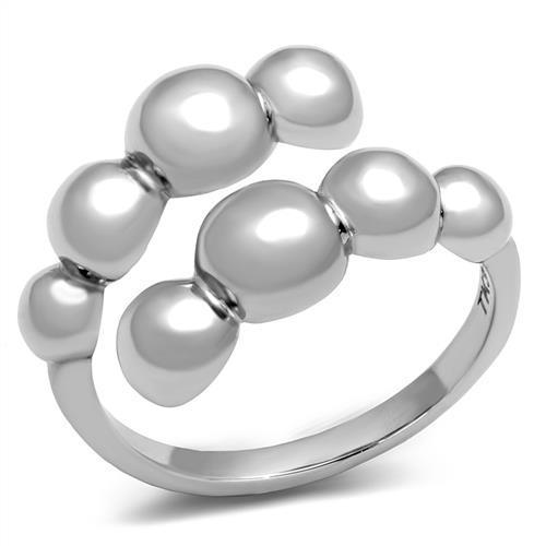 TK3089 - High polished (no plating) Stainless Steel Ring with No Stone-0
